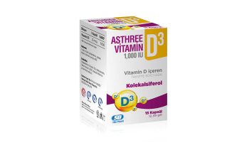 Asthree Vitamin 1000 IU D3 15 Cap